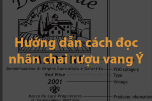 Hướng dẫn cách đọc nhãn chai rượu vang Ý