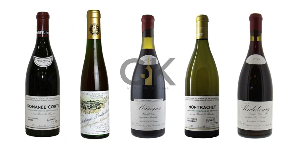 Những chai rượu vang đắt nhất thế giới