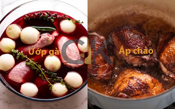 Ướp gà và áp chảo