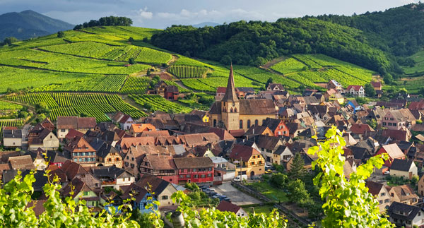 Vùng Alsace với nhiều ánh nắng mặt trời