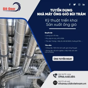 Tuyển dụng nhà máy ống gió Bùi Trám