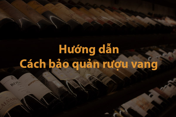 Hướng dẫn cách bảo quản rượu vang