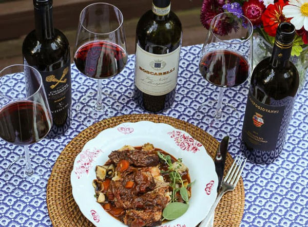 Kết hợp thực phẩm cùng rượu vang Sangiovese
