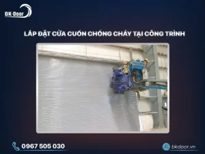 Lắp đặt cửa chống cháy tại công trình