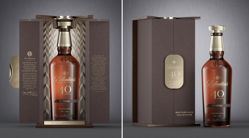 Set hộp rượu Ballantine's 40 năm Masterclass Collection Chapter2: The Waiting