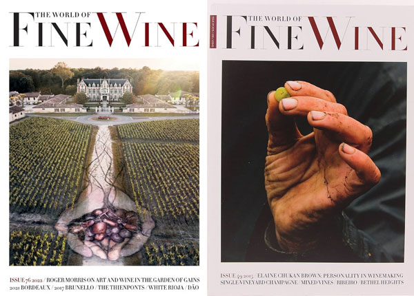 Các bìa tạp chí The World of Fine Wine