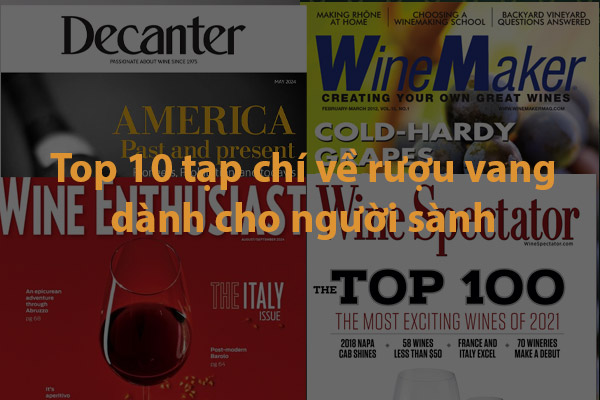 Top 10 tạp chí về rượu vang dành cho người sành