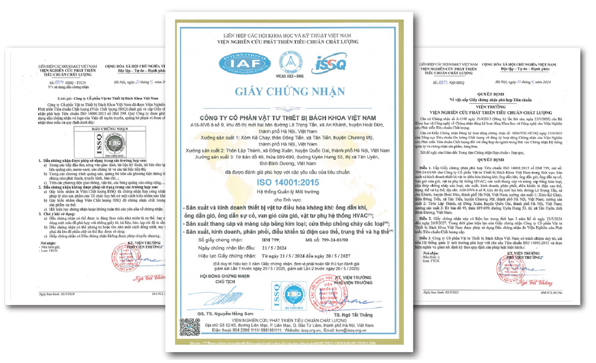 Các chứng nhận đạt tiêu chuẩn về cửa chống cháy BKDoor